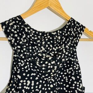 MICHAEL Michael Kors // Silk Black and White Sleeveless Top